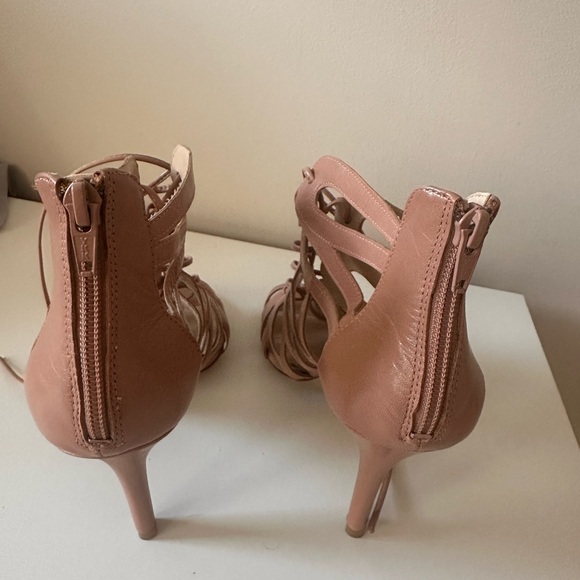 Nine West Elegant Tan Strappy Heels - Picture 6 of 12